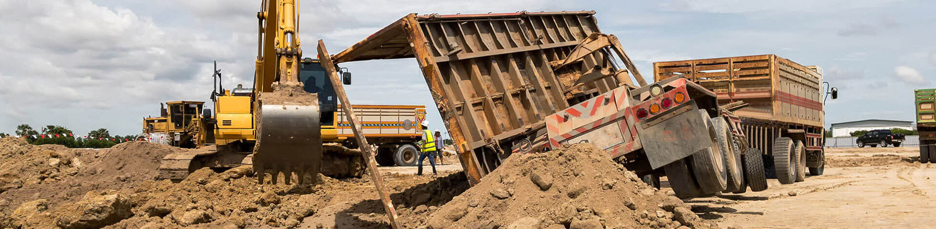 Truck in construction