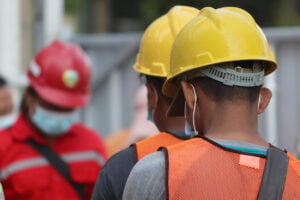 Trabajadores en la construcción