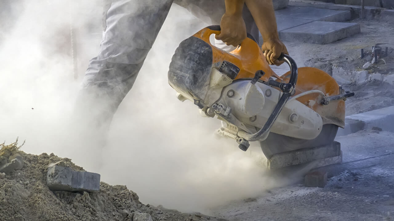 Los riesgos de la inhalación de polvo de construcción